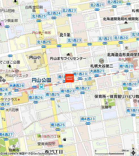フードセンター円山店付近の地図